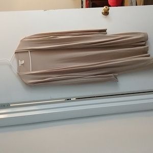 NWT H&M salmon long length cardigan size M